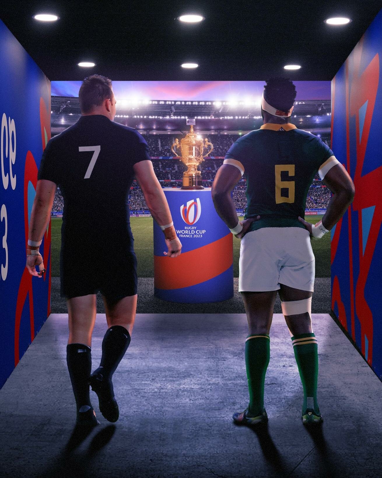 Rugby World Cup 2023 final: New Zealand v South Africa - EMBAJADA
